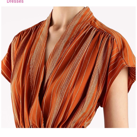 Calvin Klein Orange and Gray Maxi Dress - Picture 3 of 5